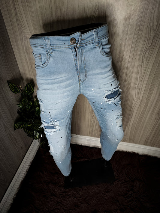 Pants Skinny Celeste Diseño